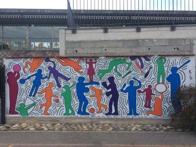 Fresque keith haring